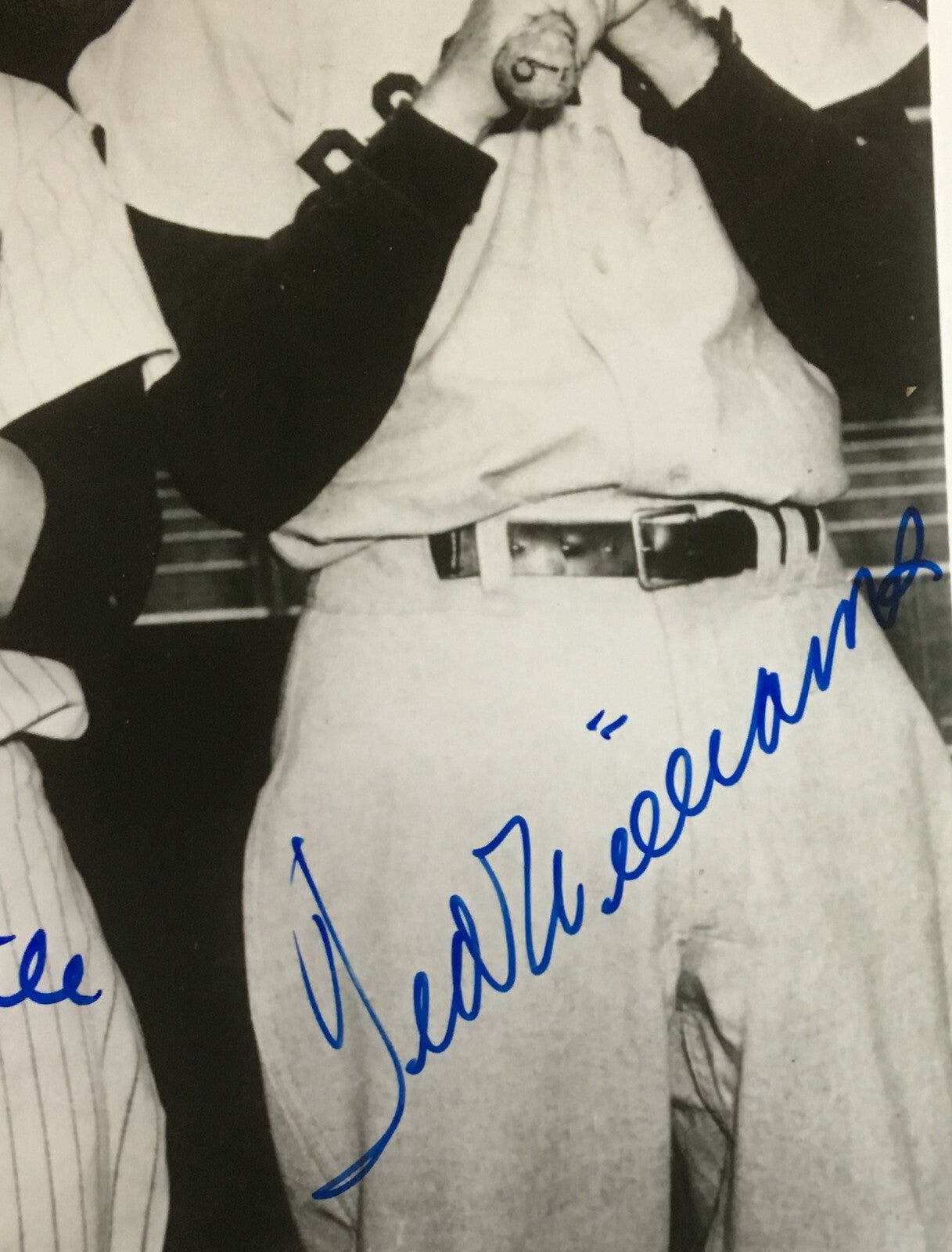 Mickey Mantle Ted Williams signed 8x10 Framed photo Hof Autograph Yankees Psa