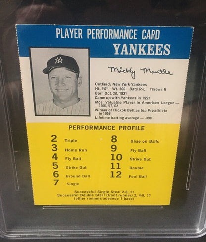 MICKEY MANTLE 1964 Challenge the Yankees Game CARD Psa 6 Mint Nicer BEAUTY Hof