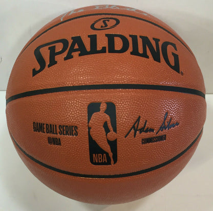 Clyde Drexler signed Spalding Basketball INS The Glide autograph HOF Fanatics