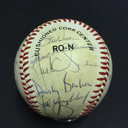 1984 SF Giants signed Official NL Baseball 20 Auto Dusty Baker Al Oliver COA