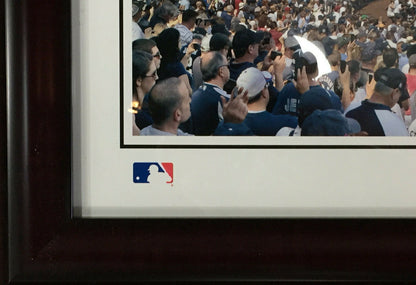 Derek Jeter Day 9/7/14 Framed 16x42 Yankee Stadium Panoramic Photo The Captain