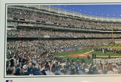 Derek Jeter Day 9/7/14 Framed 16x42 Yankee Stadium Panoramic Photo The Captain