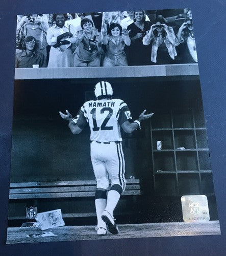 Joe Namath 1969 NY Jets 8x10 Shrug photo HOF Photofile Licensed Holo