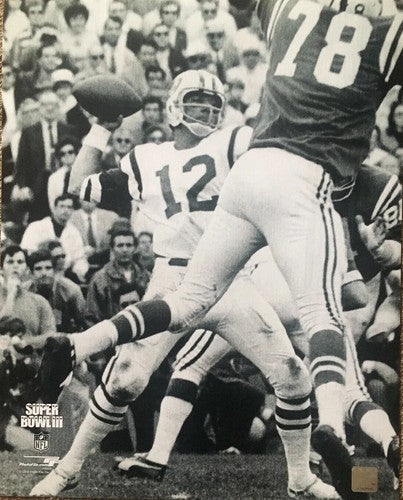 Joe Namath 1969 NY Jets 16x20 Photo Super Bowl 3 HOF Photofile Licensed NFL Holo