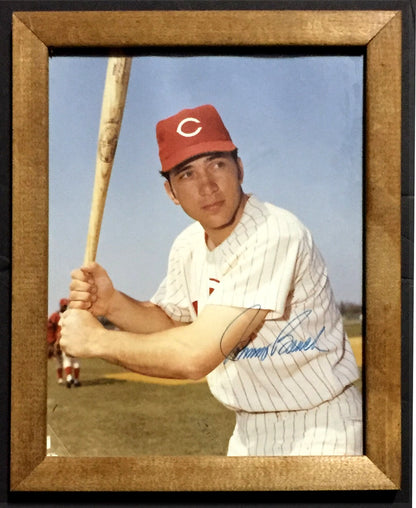 Johnny Bench Reds signed 8x10 photo framed autograph HOF CBM COA