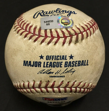 Tom Glavine signed game used 298 Win Baseball autograph Mlb PSA Steiner LOA Hof