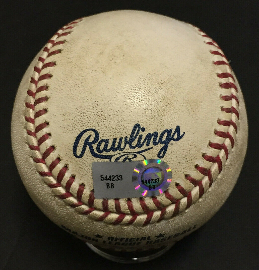Tom Glavine signed game used 298 Win Baseball autograph Mlb PSA Steiner LOA Hof