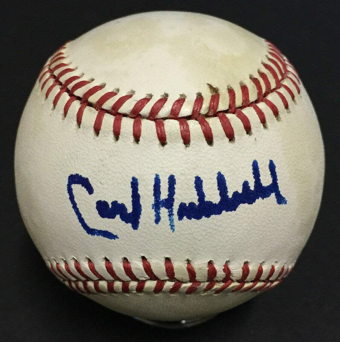 Carl Hubbell NY Giants Signed Official NL Baseball Autograph HOF JSA COA
