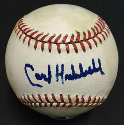 Carl Hubbell NY Giants Signed Official NL Baseball Autograph HOF JSA COA