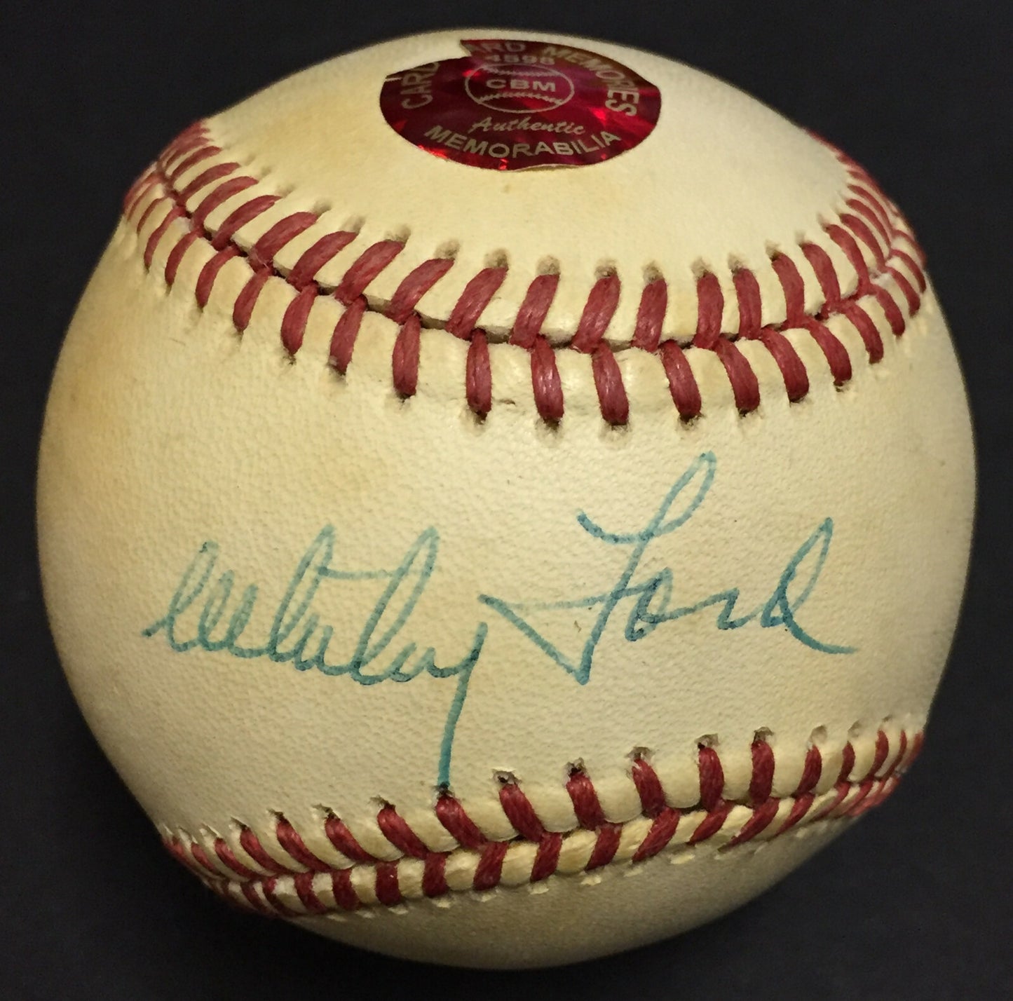 Whitey Ford Yankees signed Official AL Baseball Vintage Autograph HOF CBM COA