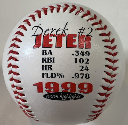 Derek Jeter Rare Commemorative 1999 MLB Fotoball