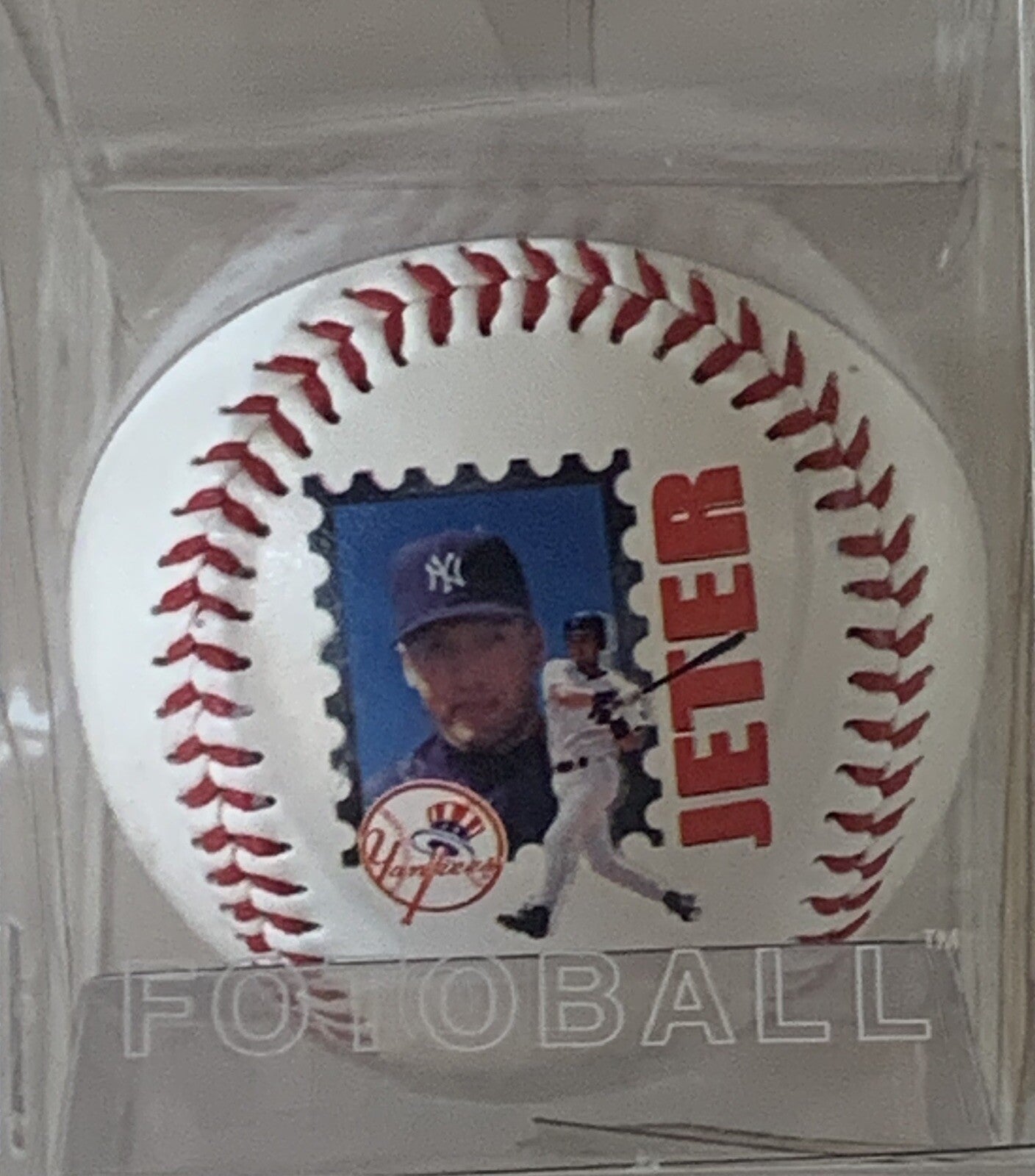 Derek Jeter Rare Commemorative 1999 MLB Fotoball