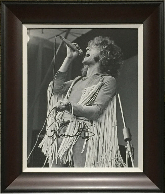 Roger Daltrey The Who signed 11x14 Canvas framed mint Autograph CBM COA