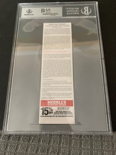 Jordan Montgomery Mlb Debut 2017 Full Ticket Auto Aaron Judge Rookie HR Bas