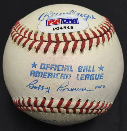 Billy Martin Ny Yankees signed Official AL Baseball Autograph PSA LOA