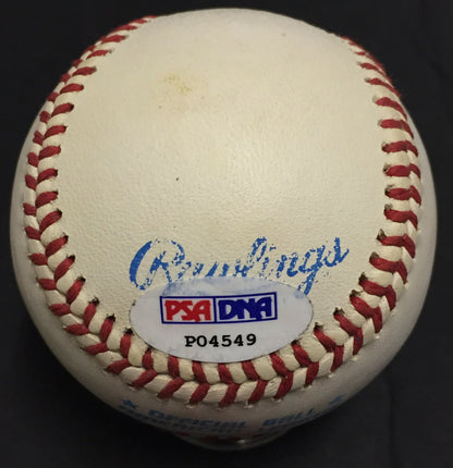 Billy Martin Ny Yankees signed Official AL Baseball Autograph PSA LOA