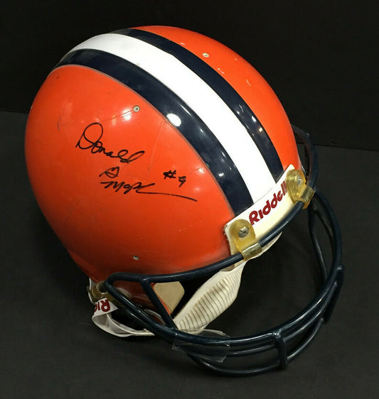 Don McPherson Signed Game Used worn Syracuse Football Helmet Autograph CBM COA