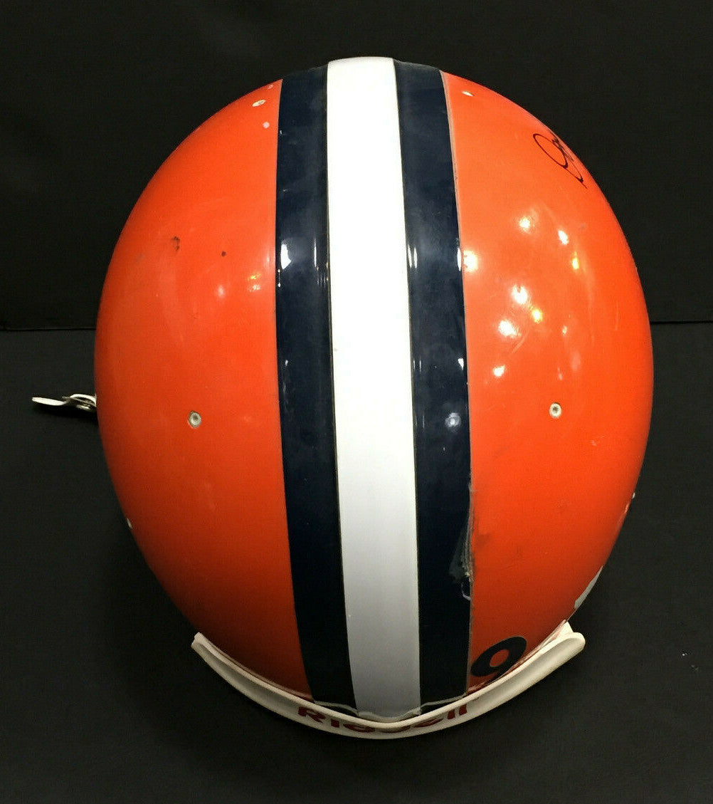 Don McPherson Signed Game Used worn Syracuse Football Helmet Autograph CBM COA