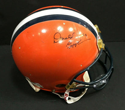 Don McPherson Signed Game Used worn Syracuse Football Helmet Autograph CBM COA