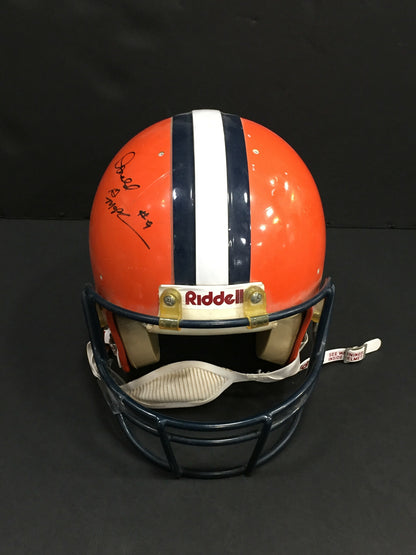 Don McPherson Signed Game Used worn Syracuse Football Helmet Autograph CBM COA