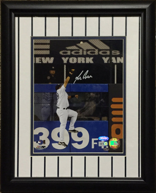 Melky Cabrera Yankees Signed 8x10 Catch photo framed Autograph Steiner COA