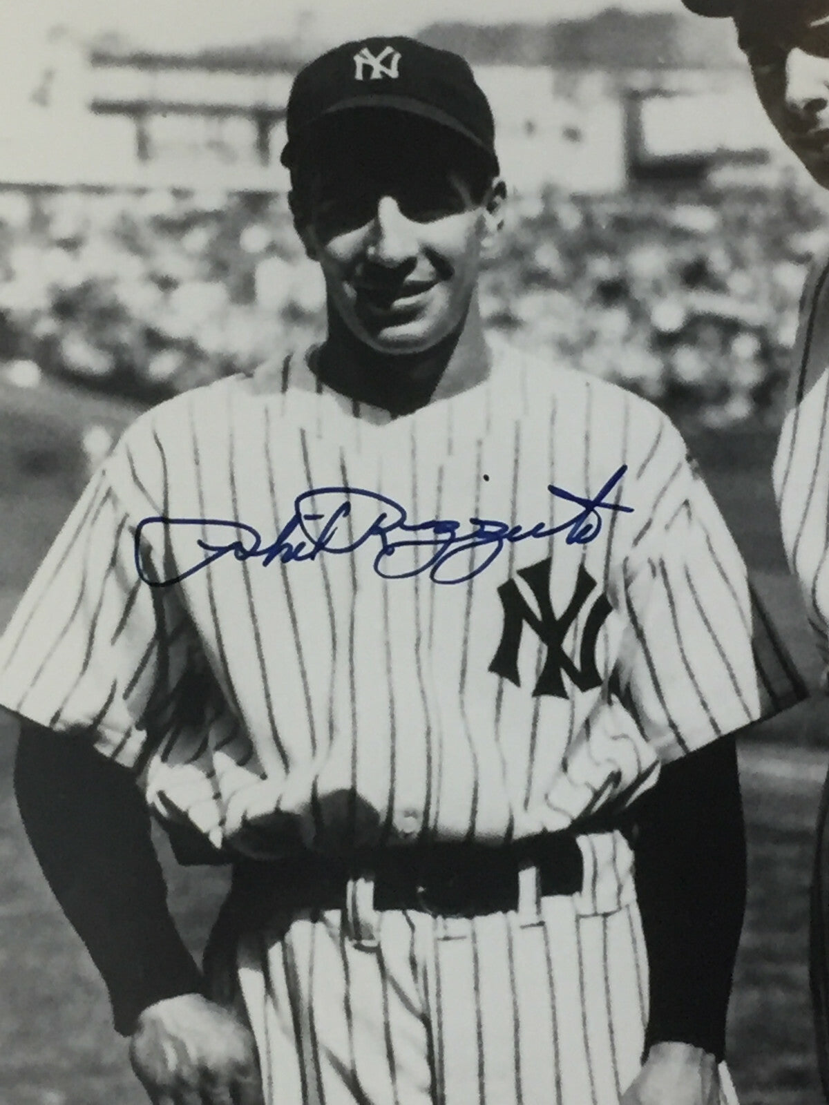 Phil Rizzuto signed & Joe DiMaggio 16x20 photo Framed Mint Autograph HOF CBM COA