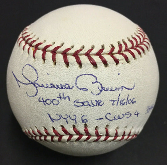 Mariano Rivera Signed MLB Baseball 400 Save & Date Autograph HOF Steiner /42