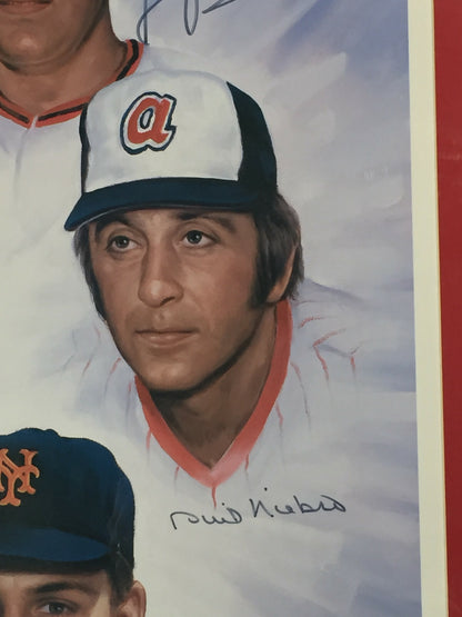 300 Wins 3000 K Signed 6 Auto Doo S Oh litho framed Tom Seaver Ryan COA /100