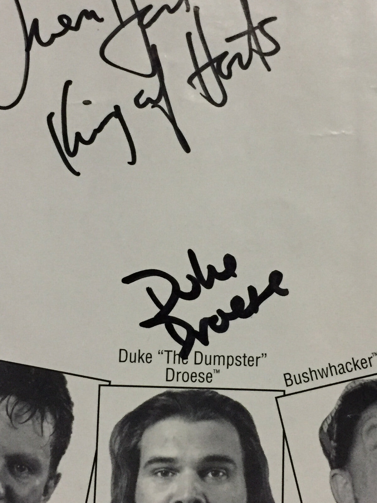 Owen Hart WWF Signed 8x10 photo RARE King of Harts Auto Duke Droese PSA Coa Rare