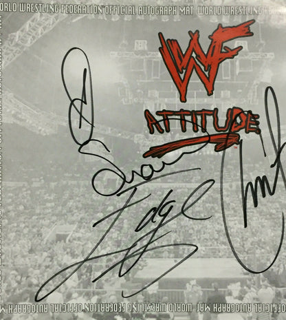 Christian Edge Al Snow Signed 8 X11 WWF Wrestling photo 3 auto CBM COA
