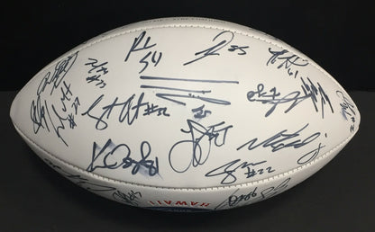 2007 AFC Pro Bowl Team Signed football 36 Auto LaDainian Tomlinson Belichick Jsa