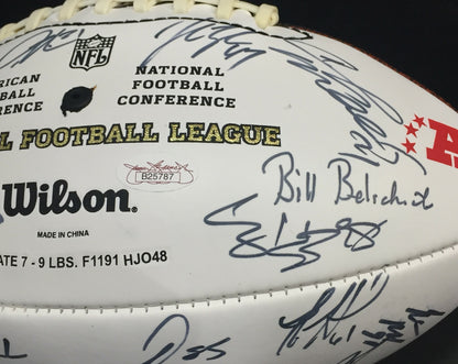 2007 AFC Pro Bowl Team Signed football 36 Auto LaDainian Tomlinson Belichick Jsa