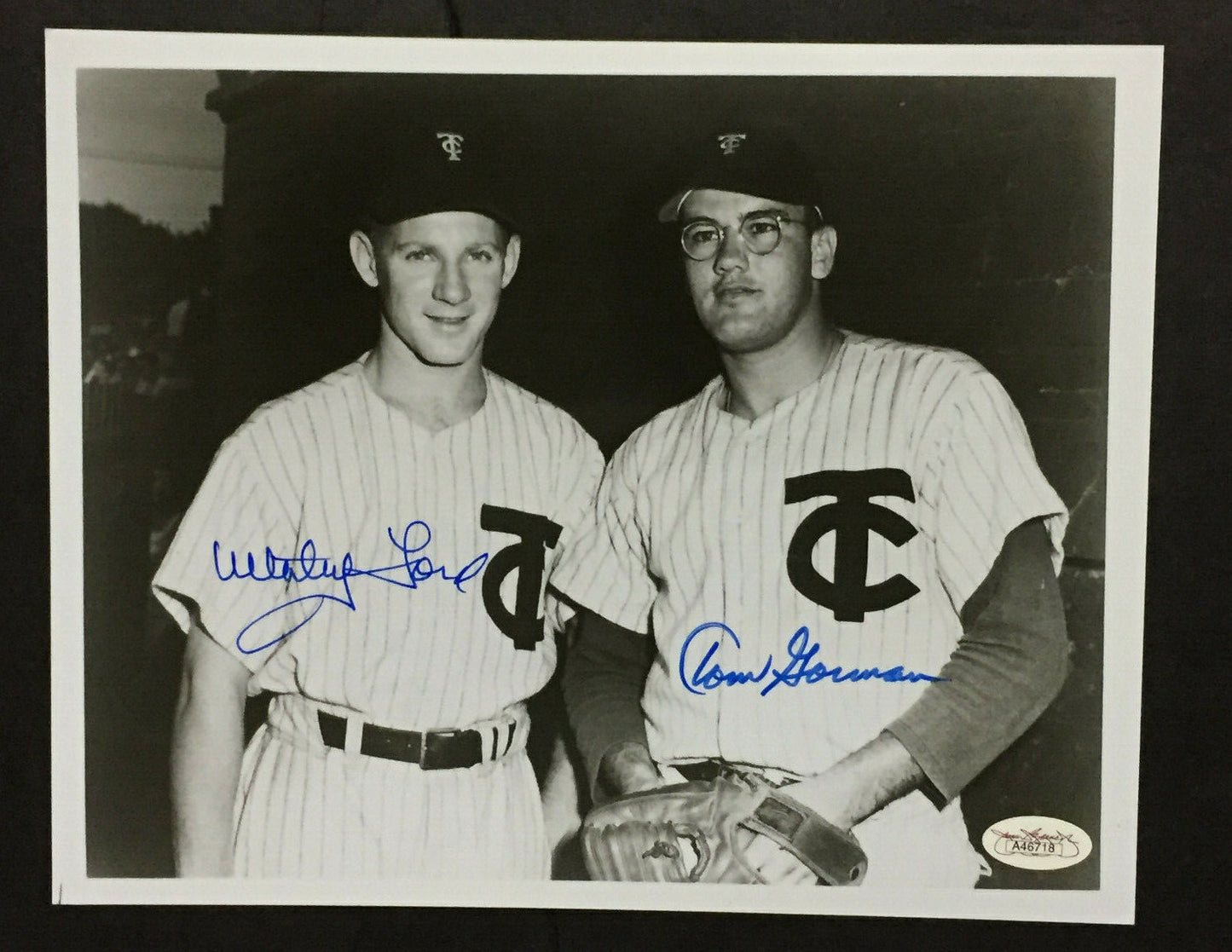 Whitey Ford Tom Gorman Signed 8x10 Yankees Rookie Photo Mint 2 auto JSA