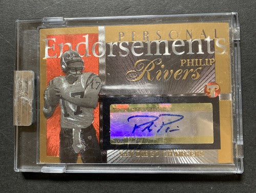2004 TOPPS PRISTINE GOLD Rookie AUTO PHILIP RIVERS RC UNCIRCULATED SEALED 20/25