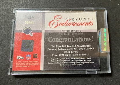 2004 TOPPS PRISTINE GOLD Rookie AUTO PHILIP RIVERS RC UNCIRCULATED SEALED 20/25