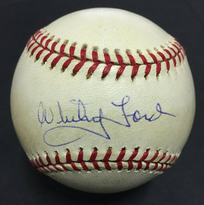 Whitey Ford Ny Yankees Signed Official AL Baseball Autograph HOF UDA COA
