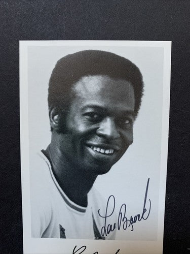 Lou Brock Signed 3X5 Team Issued Photo Post Card Mint Auto HOF Cardinals Psa Coa