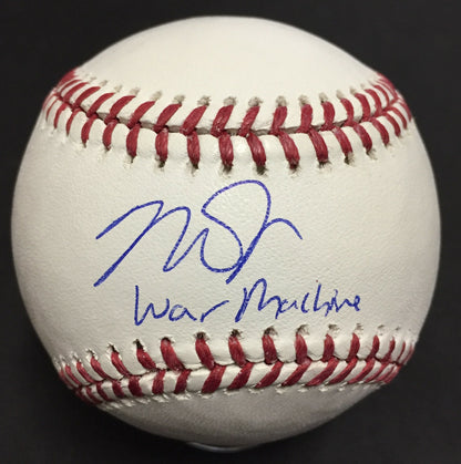 Mike Trout Signed Official MLB Baseball War Machine Autograph Mint MLB Auth COA