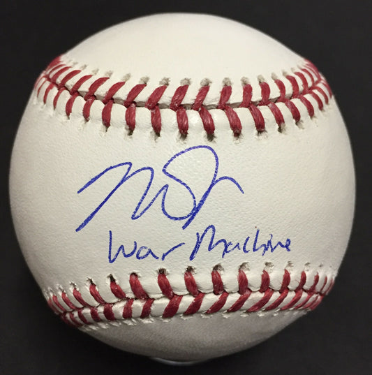 Mike Trout Signed Official MLB Baseball War Machine Autograph Mint MLB Auth COA