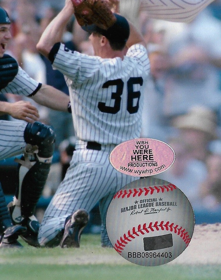 Don Larsen David Cone Wells Yankees signed PG 8x10 Photo Framed 3 auto PSA LOA