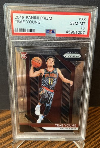 2018 Panini Prizm #78 Trae Young RC Rookie PSA 10 GEM MINT