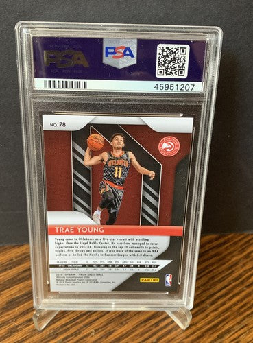 2018 Panini Prizm #78 Trae Young RC Rookie PSA 10 GEM MINT