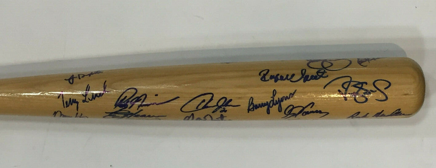 1986 NY Mets WS Team Signed Bat 30 Auto Gary Carter MLB Holo Steiner COA
