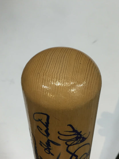 1986 NY Mets WS Team Signed Bat 30 Auto Gary Carter MLB Holo Steiner COA
