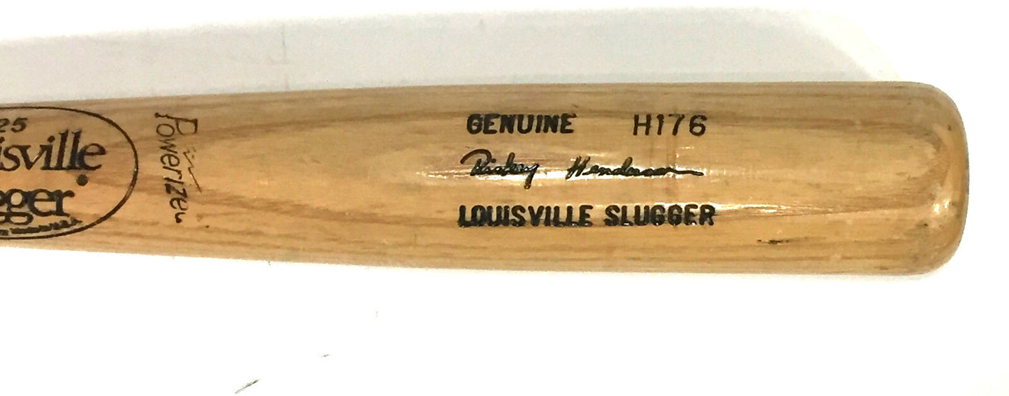 Rickey Henderson Game Used 1985 Yankees H176 LS Baseball Bat Rare PSA LOA