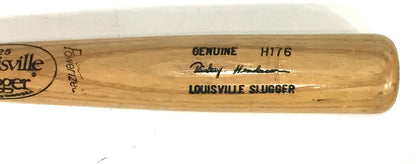 Rickey Henderson Game Used 1985 Yankees H176 LS Baseball Bat Rare PSA LOA