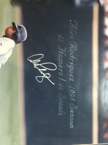 Alex Rodriguez signed Mariners 16x20 40/40 photo Framed Autograph UDA Coa  /103