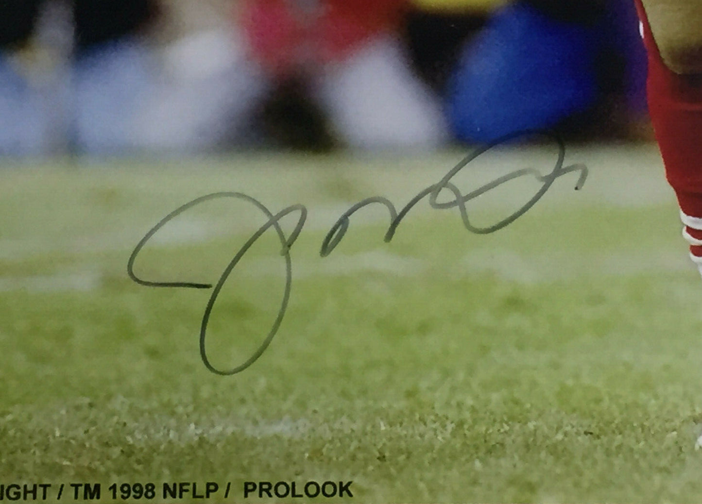 Joe Montana 49ers signed 16x20 Arms Up Catch photo Framed Autograph HOF Steiner