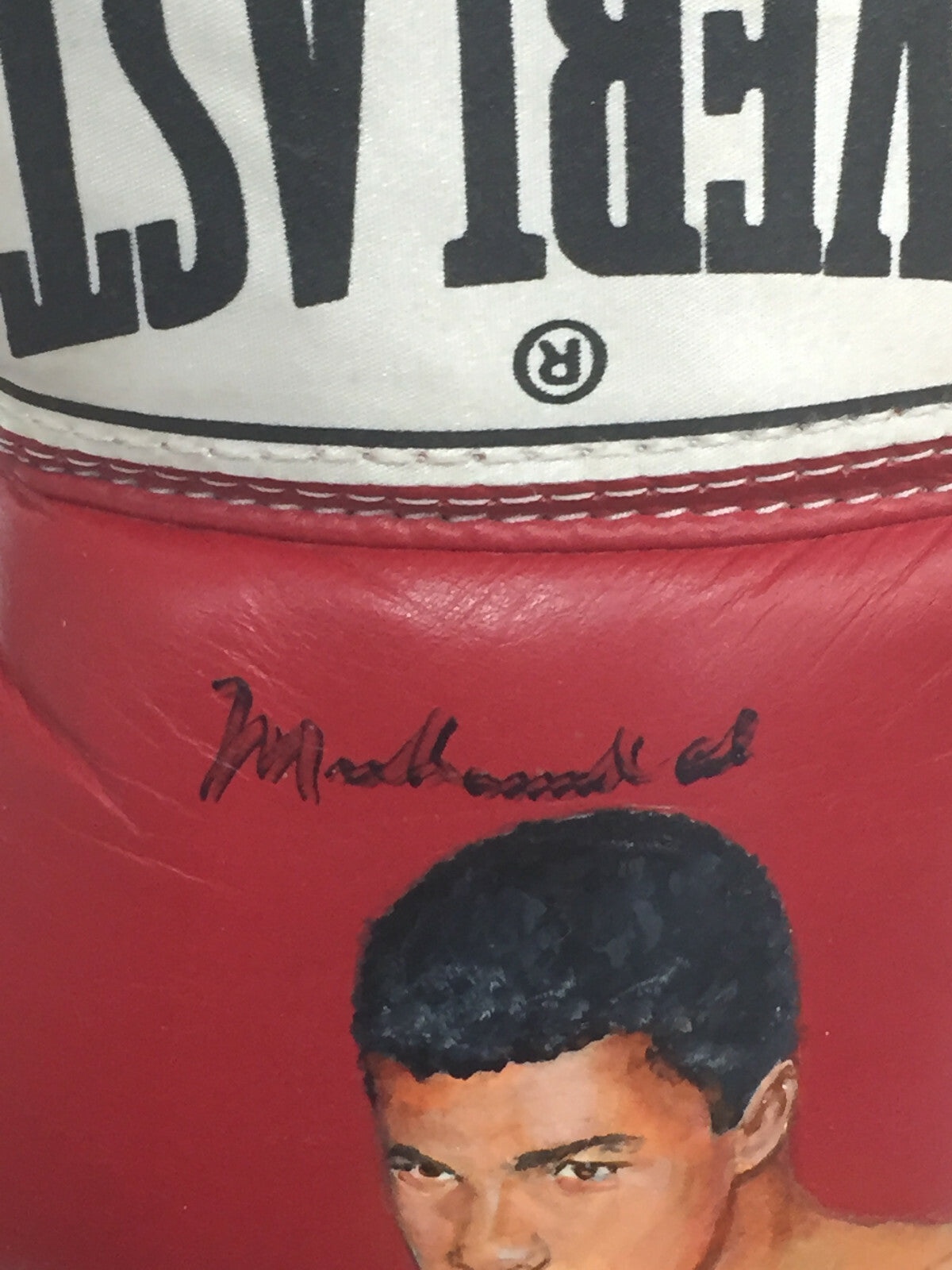 Muhammad Ali Signed Wayne Prokopiak hand Painted Boxing Glove Mint 1/1 Psa Loa