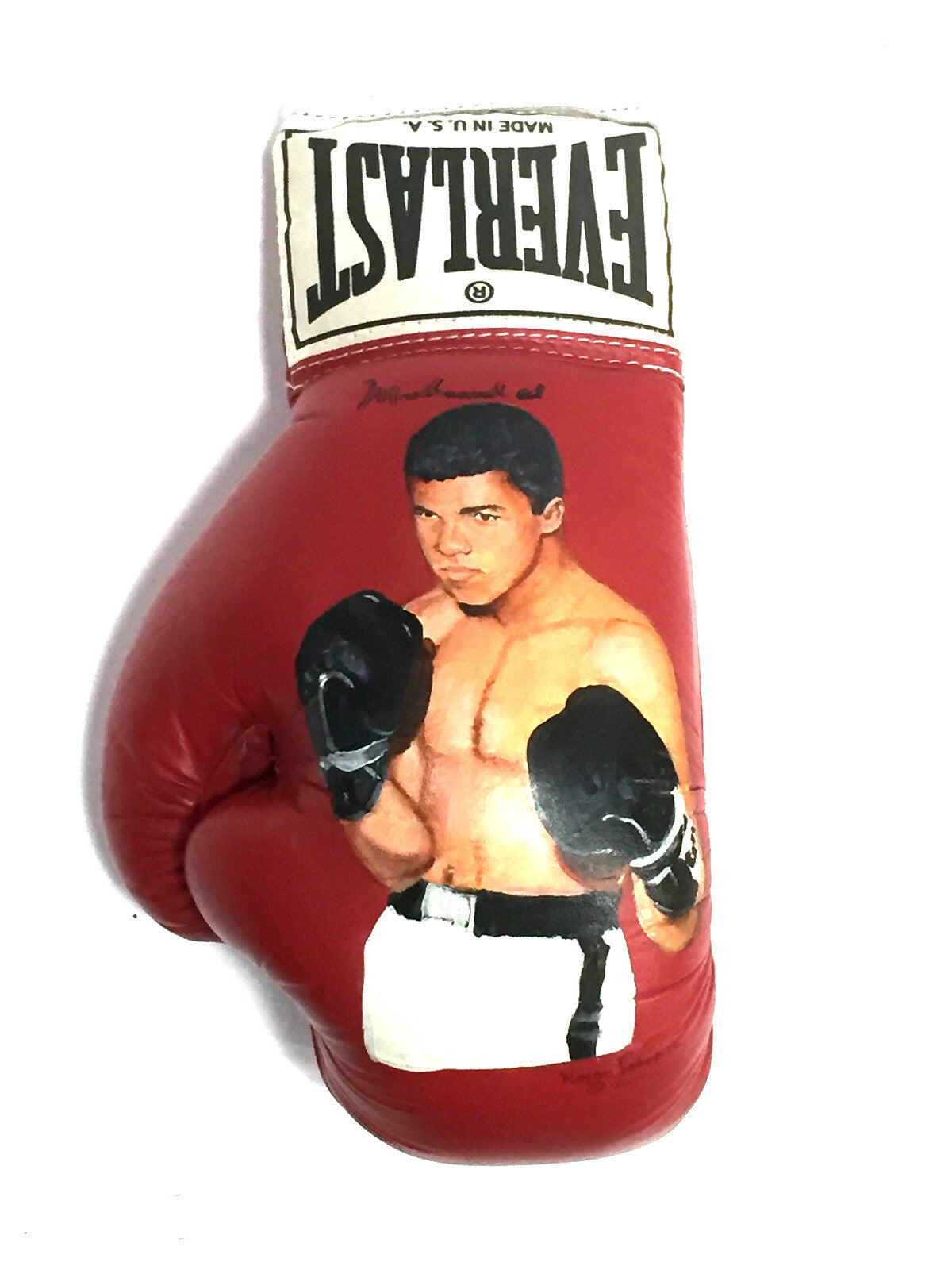 Muhammad Ali Signed Wayne Prokopiak hand Painted Boxing Glove Mint 1/1 Psa Loa